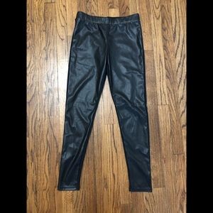 Faux leather leggings